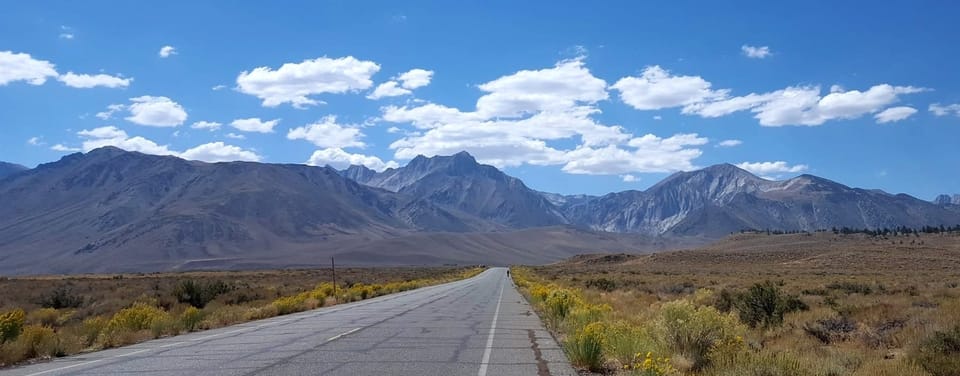 Road with mMountains in the distance